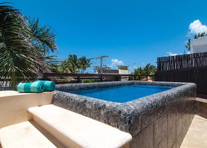 Aldea Thai Tropical Oasis Steps To The Сasa de vacaciones Playa del Carmen